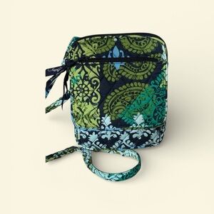 Vera Bradley Crossbody Hipster Retired Caribbean SeaBlue and Green